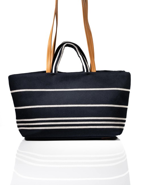 Cabas en Toile Marine à Rayures Joliesse