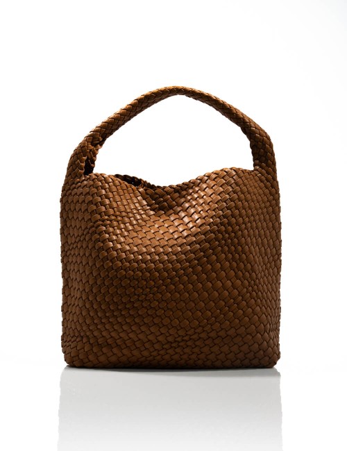 Sac Hobo en Cuir Tressé