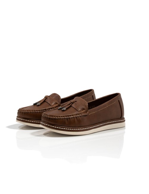 Mocassins en Cuir à Pampilles Joliesse