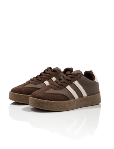 Baskets Rétro en Marron Joliesse