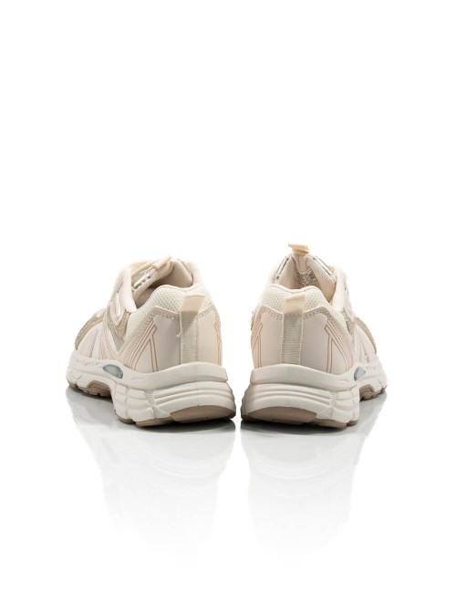 Baskets Shine Sneakers Beige & Or à Strass Joliesse