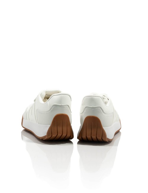 Baskets Blanches à Semelle Gomme Crantée Joliesse