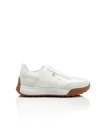 Baskets Blanches à Semelle Gomme Crantée Joliesse