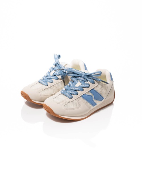 Basket Style Retro en Beige et Bleu Ciel Joliesse