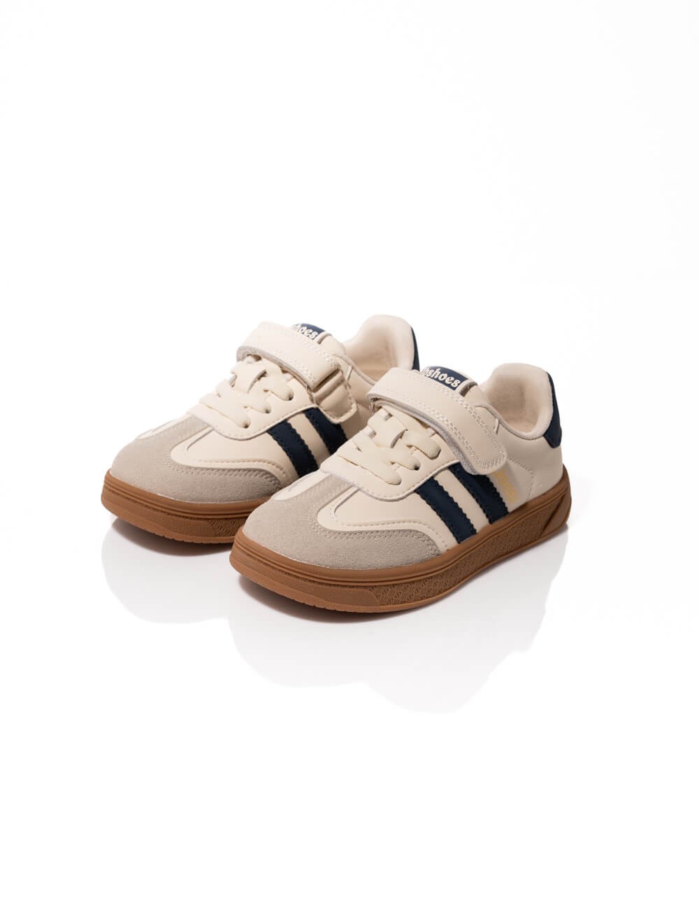 Baskets Rétro Beige et Marine Joliesse