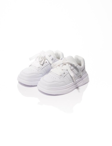 Baskets Basses Blanches à Lacets Joliesse