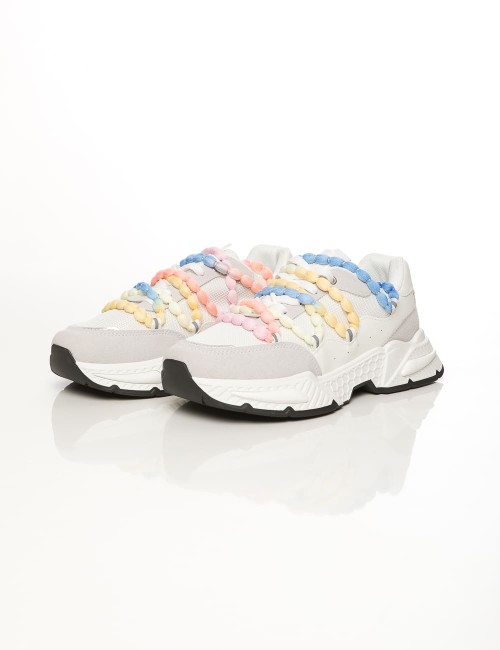 Baskets Blanches à Lacets...