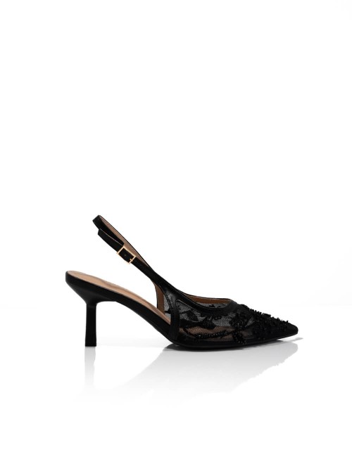 Escarpins Slingback en Mesh...