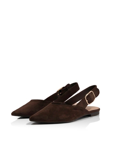 Slingbacks Pointus en Suédine Joliesse