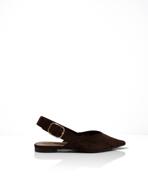 Slingbacks Pointus en Suédine Joliesse