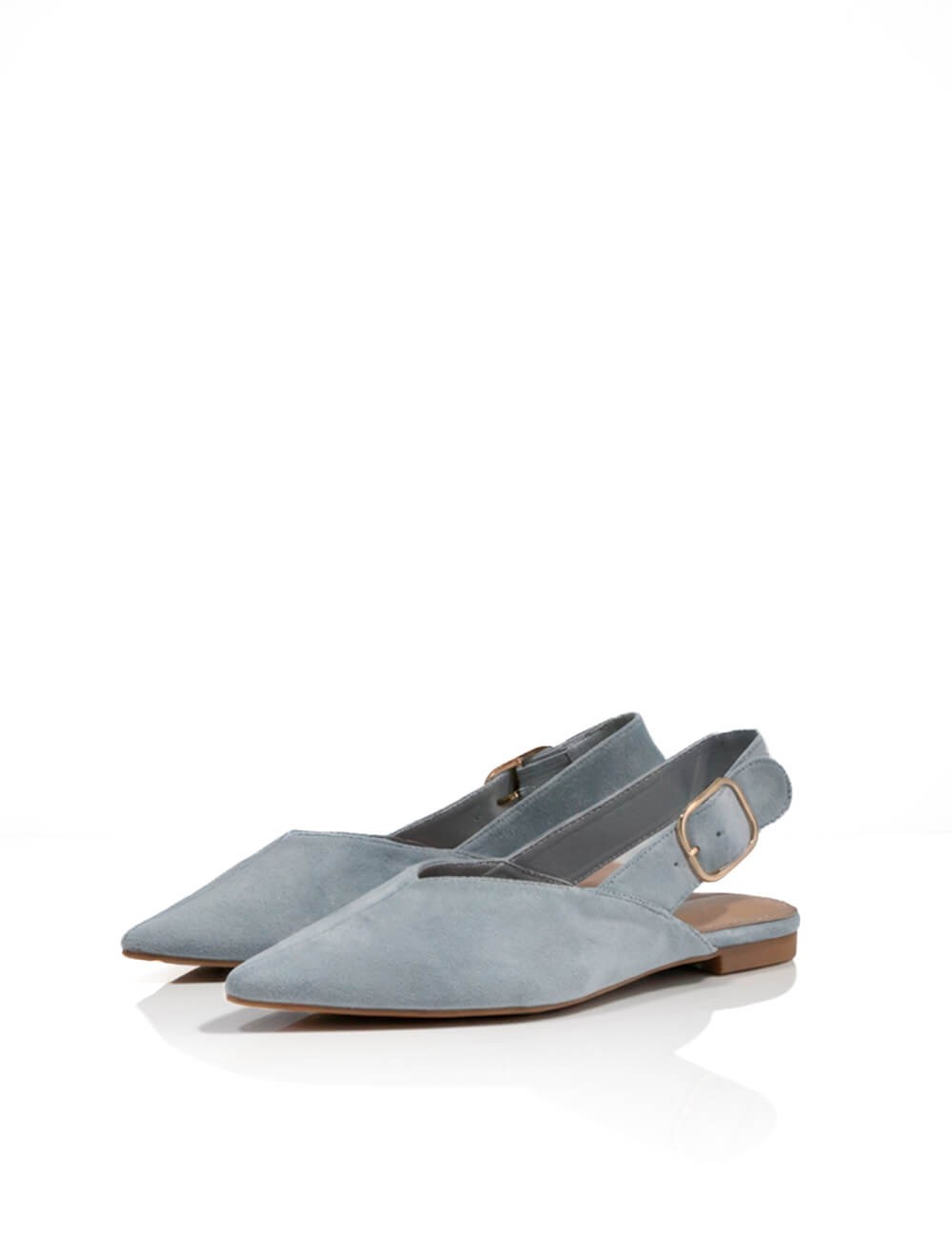 Slingbacks Pointus en Suédine Joliesse