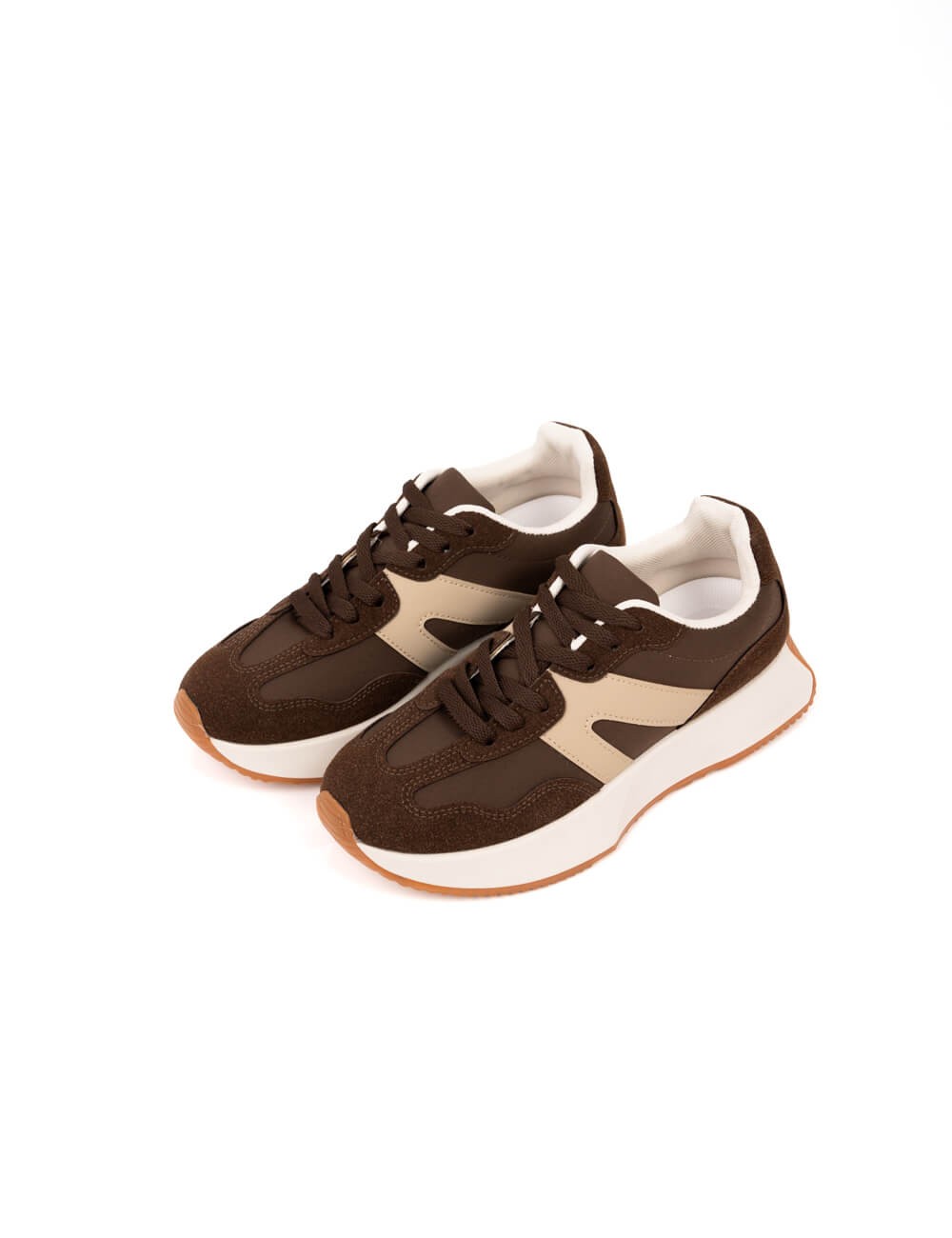 Baskets Rétro-Chic en Suede et Textile Joliesse