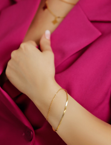 Bracelets en doré